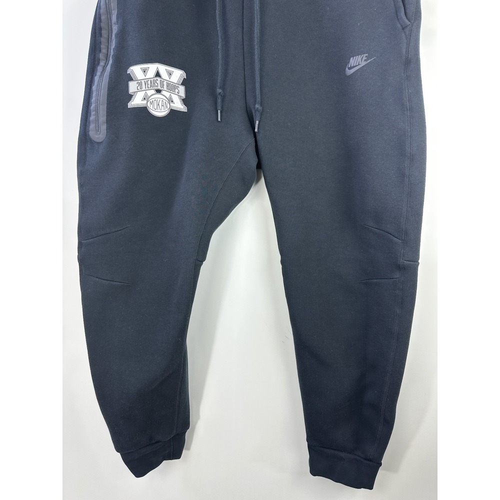 Nike Tech Fleece *LOGO MOKAN 20 Years Of Hoops Jogger Sweatpants Black Men's XXL - Picture 12 of 13